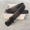 Cinturón de Letras Nuevo, Sencillo y Personalizado, Cinturón de Moda de Nicho, Doble Cara, Unisex Más Fácil de Combinar con la Cintura