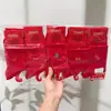 Calcetines Rojos de Nuevo Estilo para Otoño e Invierno, Calcetines Deportivos Rojos de Cintura Media para Hombres y Mujeres, Calcetines Rojos de Algodón para Bodas y Año del Zodiaco, Al Por Mayor en Stock