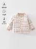 Chaqueta de Algodón Acolchada Linda de Cocodrilo Cremoso 80g para Bebés Niñas, Abrigo de Algodón para Niños Pequeños y Medianos, Ropa de Algodón para Bebés, Cálido
