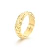 Anillo Anticalcáreo de Personalidad Simple Tendencia Nacional Punk Vintage Viejo 6mm Titanio Acero Chapado al Vacío Escama de Serpiente Anillo para Hombre