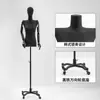 Maniquí de media figura para mujer, modelo de hombro plano negro, accesorios, tienda de ropa, maniquí de mesa, hombro de ángulo recto, expositor de ventana, cuerpo completo
