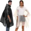 Poncho Impermeable Portátil de una Pieza, Impermeable Transparente a Prueba de Viento para Adultos, Poncho Impermeable Tipo Poncho para Ciclismo al Aire Libre y Vehículos Eléctricos