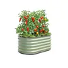 Frete grátis caixa de flores de liga de alumínio para cultivar vegetais, vaso de flores de jardim, canteiro de vegetais de liga de alumínio para jardim externo