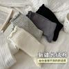 Calcetines Miu Estilo Ballet para Mujer, Delgados de Encaje y Malla Transpirables Largos para Primavera y Verano, Algodón Puro con Borde de Volantes