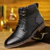 Botas curtas masculinas Chelsea Outono 2025 Botas curtas masculinas Chelsea de cano médio Estilo britânico