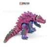 Serie de Monstruos Cocodrilo Impresos en 3D Godzilla Juguete Articulado Decoración Artesanía Transfronteriza Regalo Adorno YX