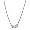 Collar con colgante de anillo de diamantes con destellos de estilo moderno para mujer, nuevo diseño de nicho, versátil, exquisito, simple, collar de alta gama