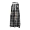 Calças casuais xadrez para homens, novo estilo outono e inverno 2026, marca da moda, calças casuais xadrez macias, estilo retrô masculino para homens de meia-idade e jovens