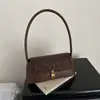Nuevo Bolso de Hombro Grande de Ante Escarchado Estampado de Leopardo Retro de Alta Gama para Otoño e Invierno 2025 Bolso Cuadrado Pequeño