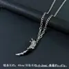 Estilo Étnico Retro Diente de Lobo Simulado Acero Inoxidable Collar Hombres Tendencia Genial Dominante Elegante Cabeza de Lobo Cabeza de Tigre Accesorios Largos