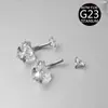 E-Commerce Transfronterizo Nuevo Modelo G23 Anillo para Ombligo de Circonita con Forma de Corazón Redondo F136 Anillo para Ombligo de Titanio Stud para Ombligo