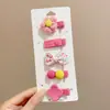 Pinza Lateral de Caricatura de Dopamina para Niños Lindo y Sencillo Nuevo 2026 Pasador de Flor Pinza para el Cabello de la Frente sin Rastro Accesorio para el Cabello