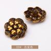 Suéter de botão estilo Chanel decorativo vintage flor metal terno tweed botão simples casaco pequeno botão de moda