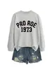 Pro Roe 1973 Amazon Wish Sitio Web Independiente Informal Cómodo Holgado Talla Grande Sencillo Otoño e Invierno Sudadera Exportación