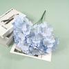 Simulación 5 tenedores 27 piezas gran mango de hortensia viga hortensia boda salón de bodas fondo suave flor decorativa camino plomo base flor