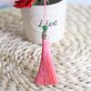 Adornos colgantes para bolsos con borlas y pinchos, accesorios artesanales con colgantes de vapor, borlas hechas a mano, borlas con pinchos DIY, borlas colgantes con pinchos