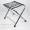 Estante para Maletas de Habitación de Hotel, Estante de Almacenamiento Engrosado de Acero Inoxidable, Estante para Maletas, Perchero Plegable de Pie para el Hogar