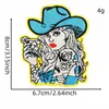 Patch Bordado Turquesa Boêmio Decoração Xadrez de Cowboy Ocidental Patch de Emblema Bordado para Roupa Bolsa