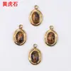 Acero Inoxidable Horno Galvanoplastia al Vacío Sin Decoloración Joyería Collar Pulsera Colgante Piedra Preciosa Natural Cadena de Cola Accesorios
