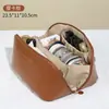 Ventas Directas de Fábrica Bolsa de Cosméticos de Gran Capacidad Bolso Bandolera de Cuero PU Bolso de Viaje Nuevo Bolso Cosmético Tipo Almohada 2024 Multifunción