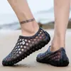 Zapatos Cruzados de Cocodrilo para Hombre Verano Nuevo Estilo Zapatos de Playa para Exteriores para Hombre Sandalias de Punta Cerrada Suave de Moda Tendencia para Hombre