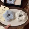 Melodía Romántica~Pasador de Pelo de Felpa con Forma de Copo de Nieve y Estrella de Invierno para Mujer, Pinza para el Pelo Dulce y Linda Estilo Coreano, Pinza Lateral, Pinza para el Flequillo