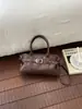 Moda transfronteiriça bolsa de mão de luxo feminina nova retrô nicho para o dia a dia bolsa Boston estilo coreano bolsa de ombro único transversal