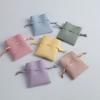Brincos de Argola de Veludo Microfibra de Dupla Face Bolsa Colar de Veludo Microfibra Bolsa de Armazenamento de Joias de Veludo Bolsa de Veludo Camurça