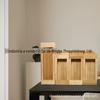 EASTOMMY gaveta de armazenamento de cozinha de bambu e madeira bolsa de armazenamento bolsa para lanches bolsa para conservação de alimentos caixa de armazenamento caixa de armazenamento de sacos ziplock