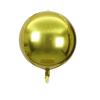 Globo de aluminio 4D redondo estéreo dorado plateado de 10 pulgadas 18 pulgadas 22 pulgadas 32 pulgadas Globo de aluminio 4D al por mayor