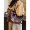 Bolsa Casual Grande Capacidade para Mulheres 2024 Nova Tendência Moda Versátil Estudante Universitário Bolsa de Ombro Bolsa Tote de Mão