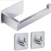 Portarrollos de Papel de Acero Inoxidable 304 Transfronterizo Portarrollos de Papel de Cocina Portarrollos de Papel Higiénico Montado en Pared sin Taladro Portarrollos de Baño