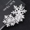 Juego de 4 Piezas de Decoraciones para Pastel de Navidad, Banderines de Copo de Nieve, Inserts Acrílicos para Pastel de Cumpleaños, Suministros para Fiestas, Superficie de Espejo
