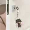 Los llaveros acrílicos transfronterizos con lindos personajes de dibujos animados y cierres de langosta son el regalo perfecto para los fans.