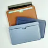 Portatarjetas de Cuero para Llevar en el Bolsillo Transfronterizo Ranura Grande para Tarjetas Portatarjetas Pequeño Ranura Múltiple para Tarjetas Compacto de Cuero PU para Mujer Portatarjetas