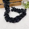 Encaje elástico plisado organza hilo de perforación en caliente cinta liga para el pelo diadema anillo para el pelo con materiales para joyería hecha a mano DIY