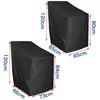 Funda de silla apilable para exteriores transfronteriza, a prueba de lluvia, a prueba de polvo, protector solar para silla, funda protectora para mesa y silla de interior y exterior