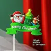 Decoração de Bolo de Natal para Celebridade da Internet 2025 Sino Papai Noel Boneco de Neve Decoração de Sobremesa de Confeitaria Plug-in