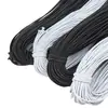 Fornecimento direto da fábrica elástico redondo Cor Preto Branco corda elástica corda de borracha alta elástica corda elástica de látex linha de corda de mão