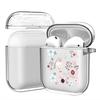 Adecuado para Estuche Protector Apple AirPods 4, Carcasa Blanda Transparente de TPU a Prueba de Golpes Pintada con Crisantemos, Fabricante en Stock, Anticaídas