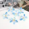 En stock venta al por mayor flor de jazmín artificial flor de cabeza de tela de seda corona hecha a mano DIY pasador para el pelo tocado accesorios decoración flor artificial