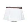Para Comercio Exterior Europeo y Americano Transfronterizo Ropa de Mujer Aliexpress Más Vendido Verano Multicolor Shorts Casuales de Cintura Alta con Cinturón