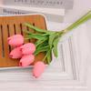 Buquê de Tulipa para Simulação Mesa de Sala de Estar Decoração de Bolo Flor Artificial Arranjo de Flores Enfeites de Flores Enfeites de Flores Secas Atacado