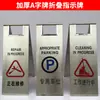 Tablero de Avisos de Acero Inoxidable Plegable Señal Especial de Estacionamiento Por Favor No Estacione Señal de Advertencia Deslice Cuidadosamente Señal de Indicación Señal en Forma de A
