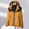 Chaqueta tres en uno nueva de invierno 2023 para pareja, de dos piezas, gruesa con forro polar, forro desmontable, traje de montañismo