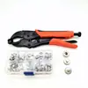 20 Juegos de Tornillos de Acero Inoxidable de 15 mm en Stock del Fabricante, Broches de Presión Blancos Grandes, Botones de Emergencia para Lona Tipo Presión, Broches de Presión Ocultos sin Coser