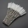 Ventas del fabricante cepillo para pajitas de acero inoxidable 304 cepillo de cerdas cepillo limpiador de tubos de ensayo cepillo de cerdas suaves en espiral cepillo de cerdas para pajitas