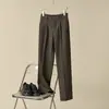Pantalones de Otoño para Hombre, Corte Recto, Tacto Premium, Caída Suave, Pierna Recta Ligeramente Acampanada, Estilo High Street