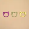 Atacado do Fabricante Liga Colorida Orelhas de Gato Marcadores de Pontos Marcadores de Pontos Fechados Marcadores de Pontos Desenho Animado Ferramentas de Tricô DIY