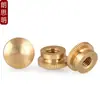 Tuercas de Latón de Cabeza Alta para Apretar a Mano M3M4M5M6M8, Tuercas de Latón de Color Cobre para Apretar a Mano, Tuercas Decorativas de Latón con Paso para Agujero Ciego
